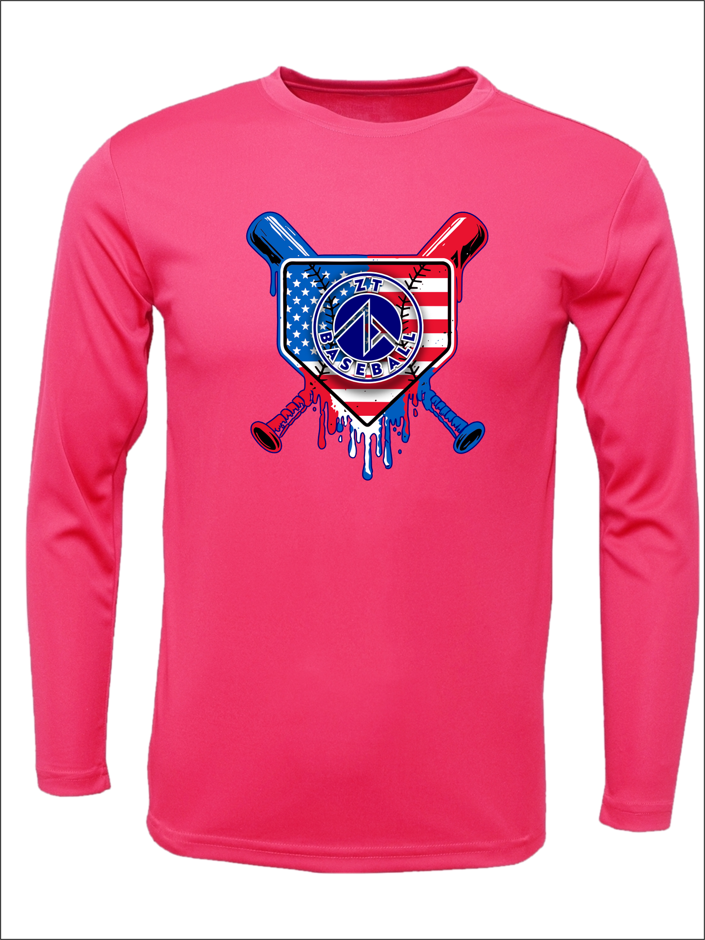 Long Sleeve "ZT Drip Flag" Dri-Fit T-shirt