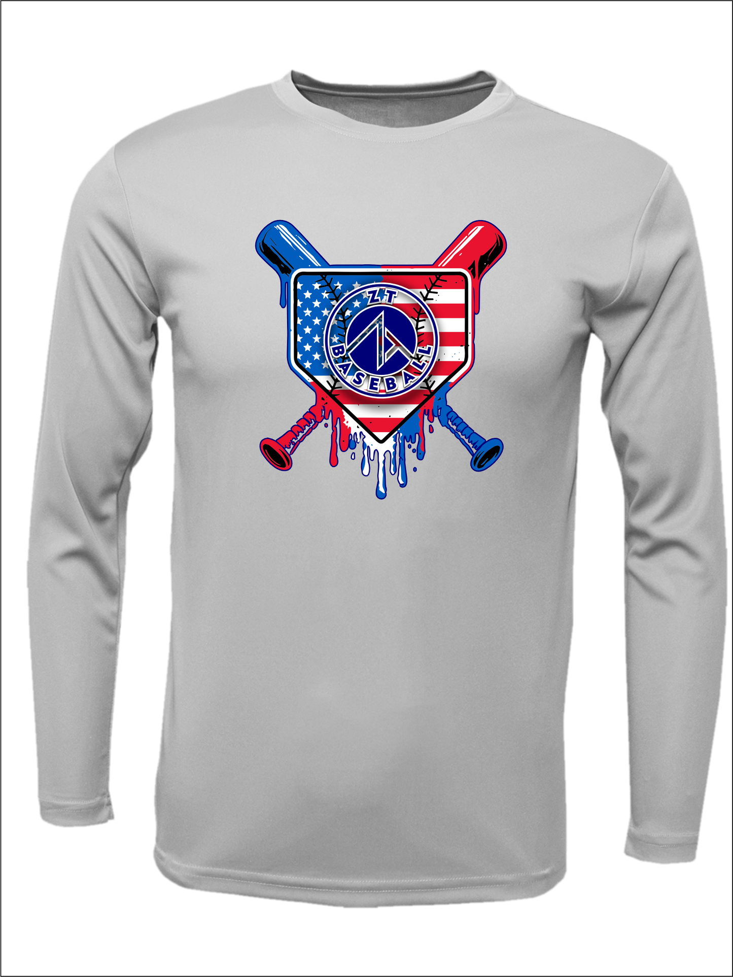 Long Sleeve "ZT Drip Flag" Dri-Fit T-shirt