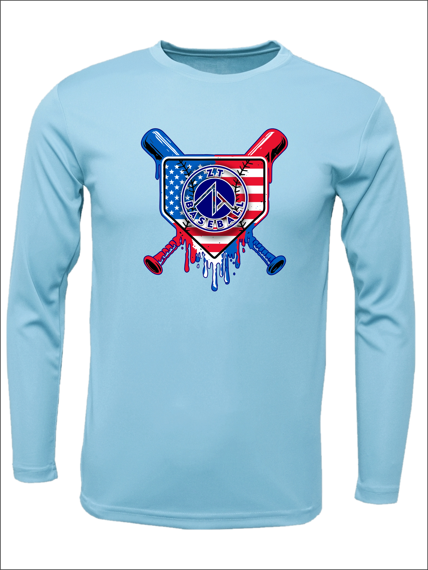 Long Sleeve "ZT Drip Flag" Dri-Fit T-shirt