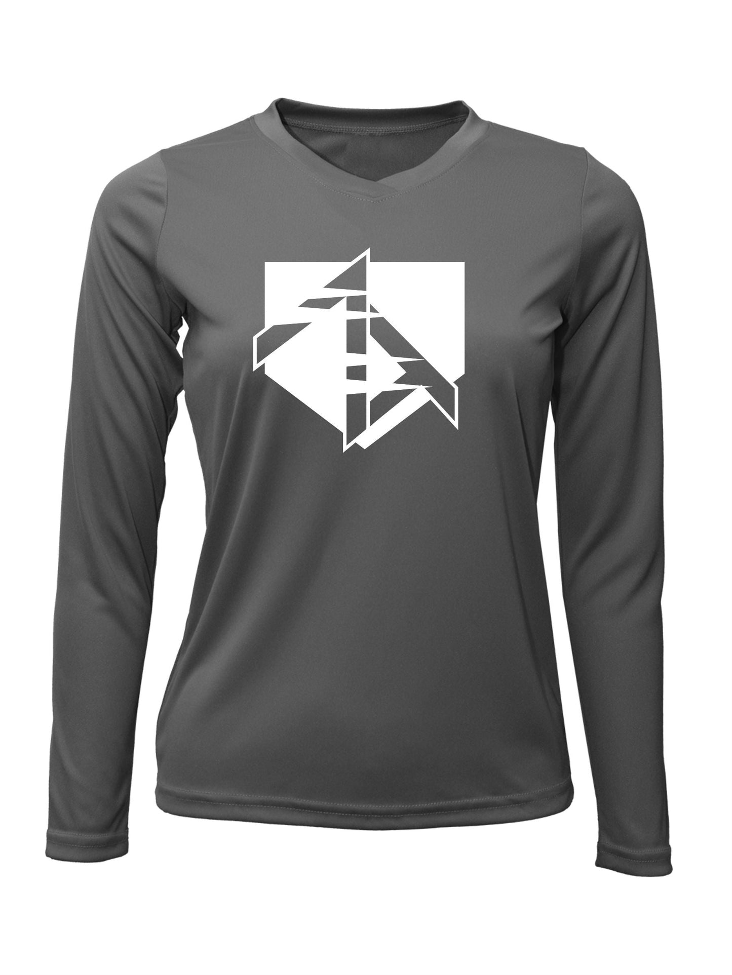 Ladies Long Sleeve "STRIPED HOME" Cotton T-shirt