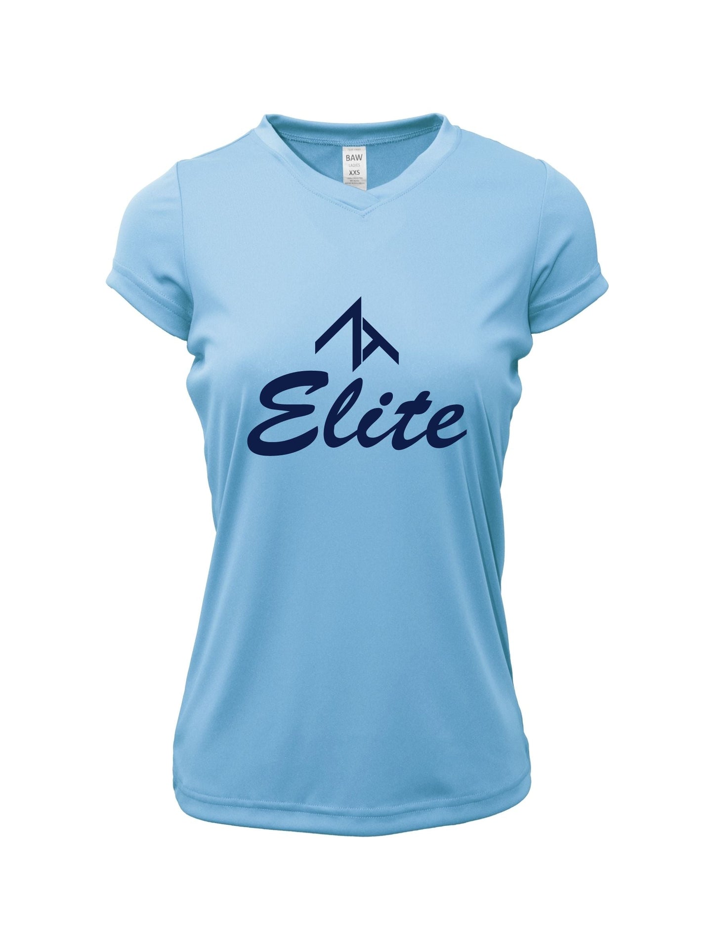 V-Neck Short Sleeve "CENTERED ELITE" Dri-fit T-shirt