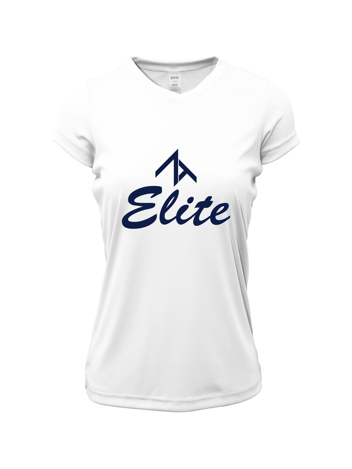V-Neck Short Sleeve "CENTERED ELITE" Dri-fit T-shirt