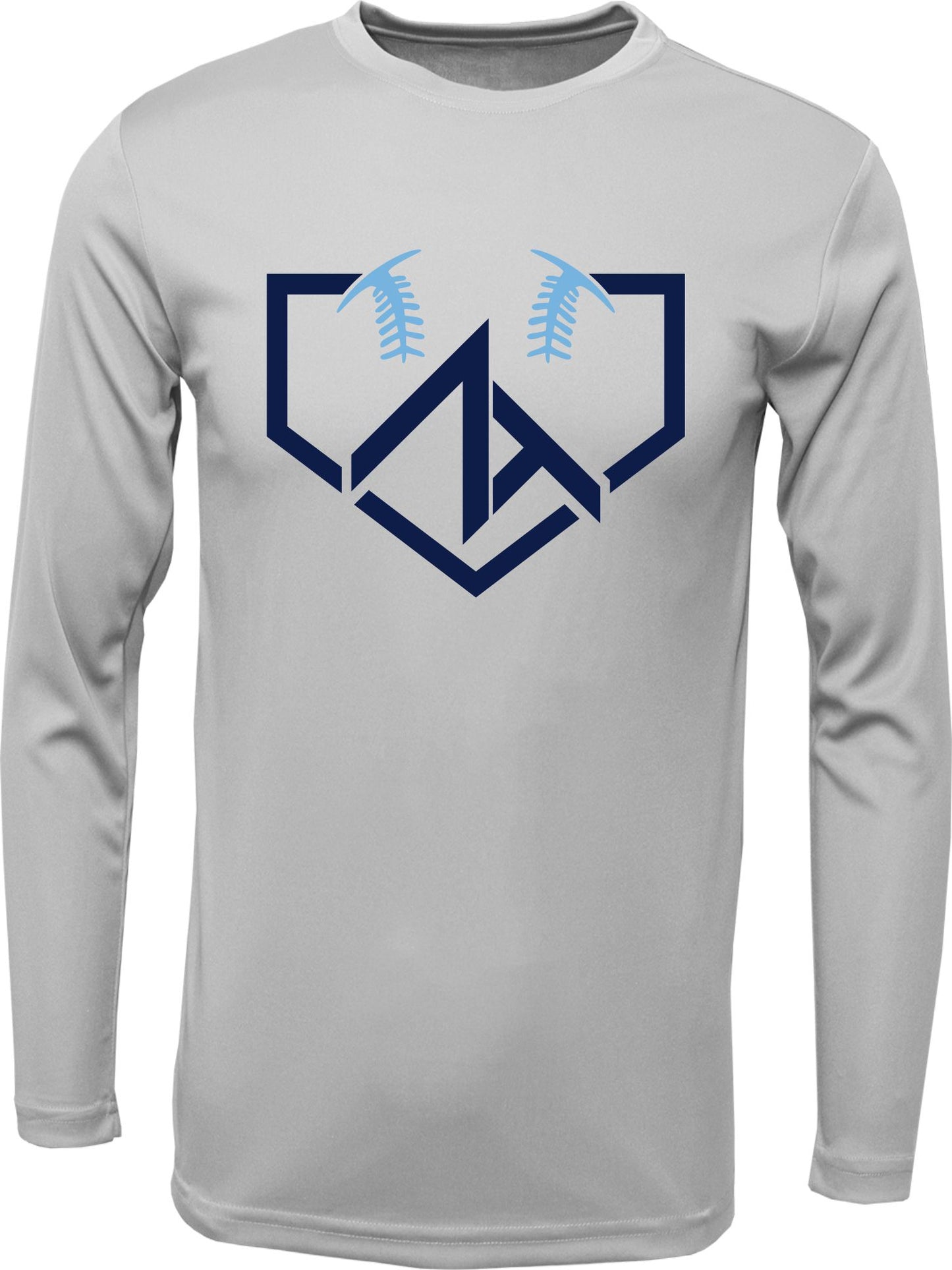 Long Sleeve "ZT HOME PLATE" Logo Cotton T-shirt