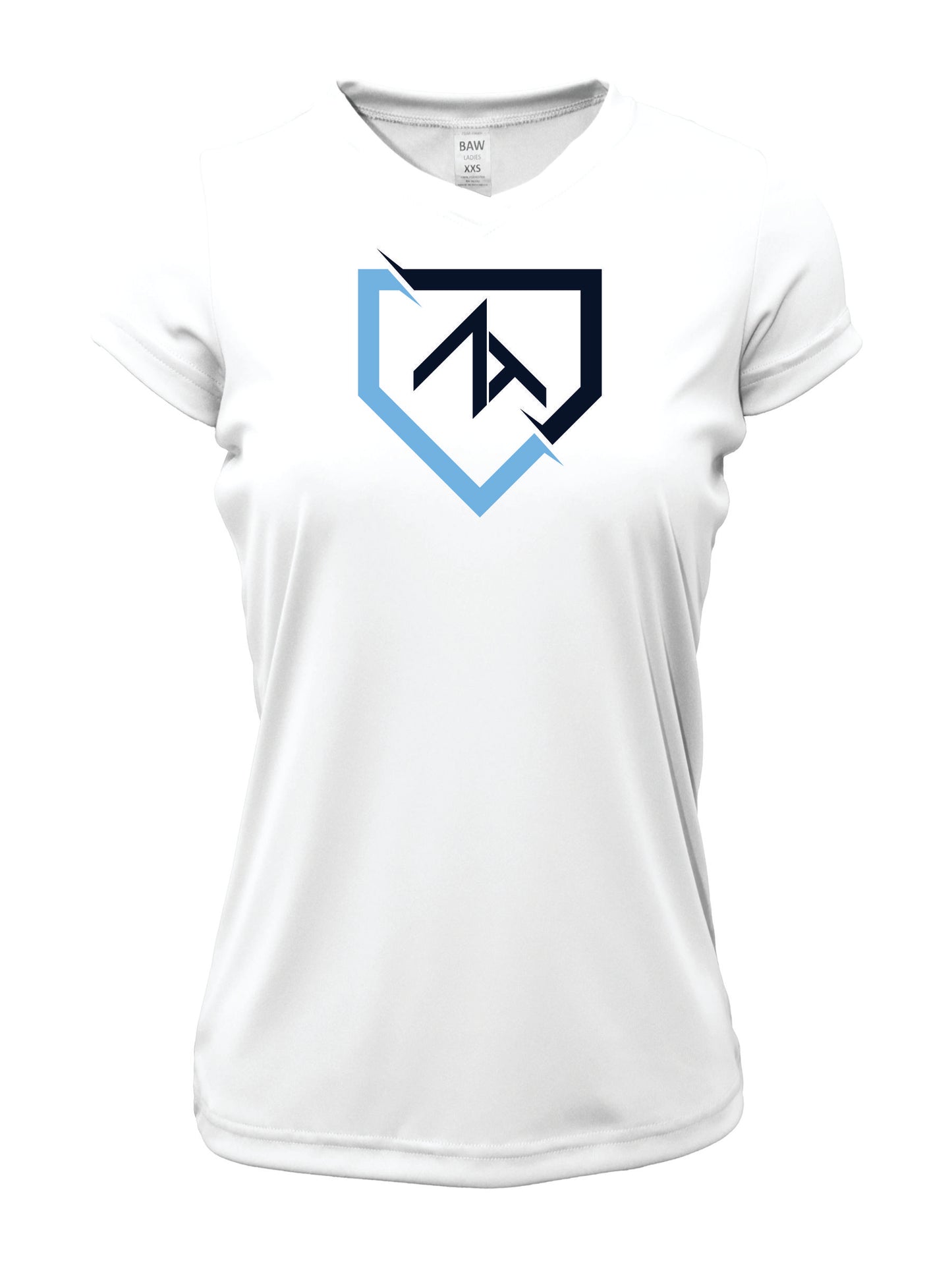 V-Neck Short sleeve "FRACTURED PLATE" Cotton T-shirt