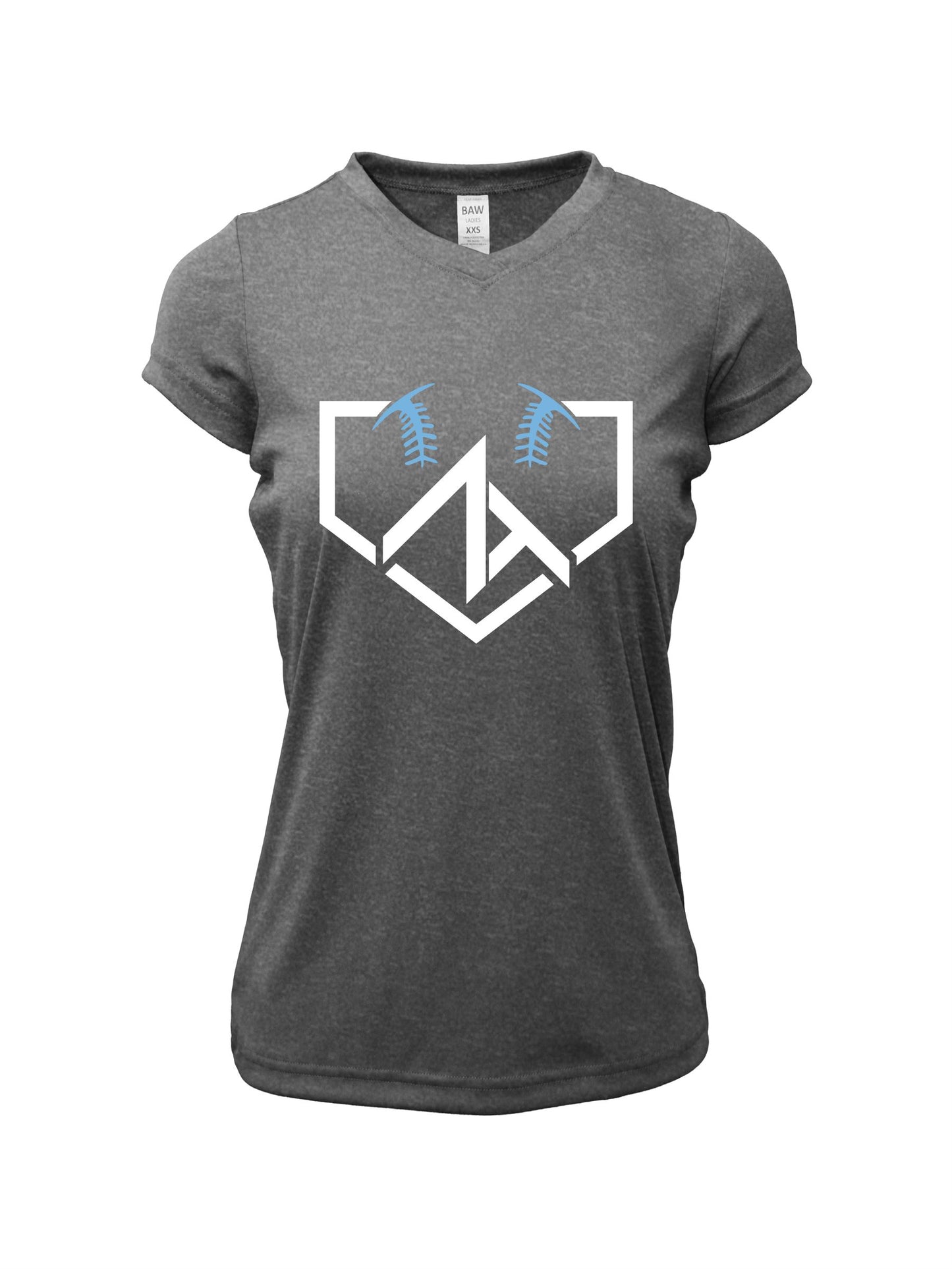 V-Neck Short Sleeve "ZT HOME PLATE" Logo Dri-fit T-shirt