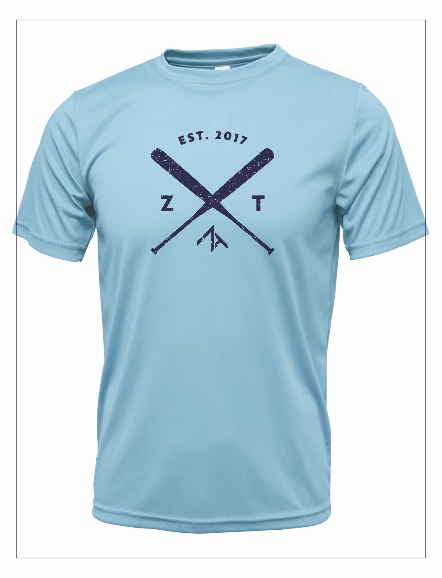 Short Sleeve "CROSSED BATS" Dr-Fit T-Shirt