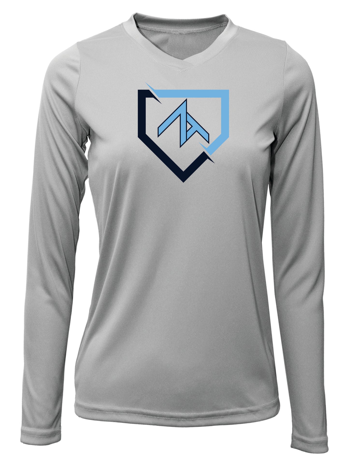Ladies Long Sleeve "FRACTURED PLATE" Cotton T-shirt