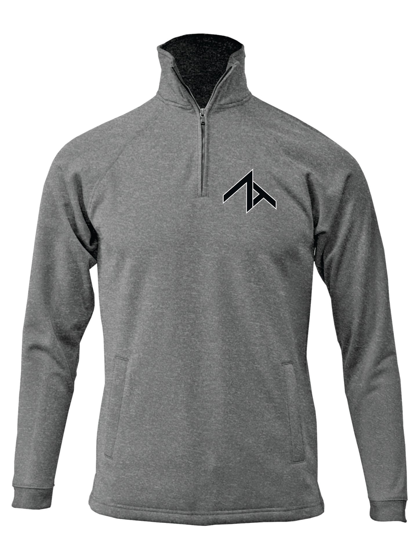 1/4 Zip-up Sweatshirt With Front Pocket