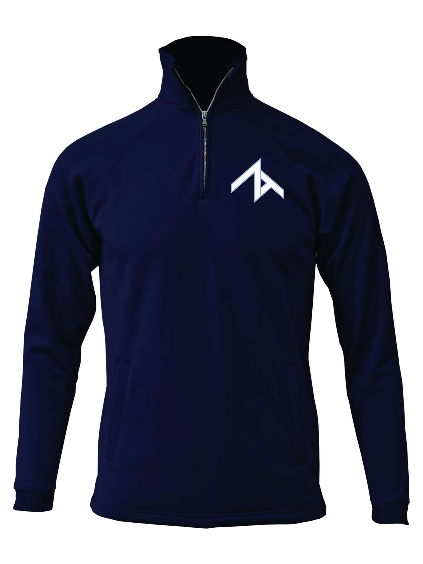 1/4 Zip-up Sweatshirt With Front Pocket