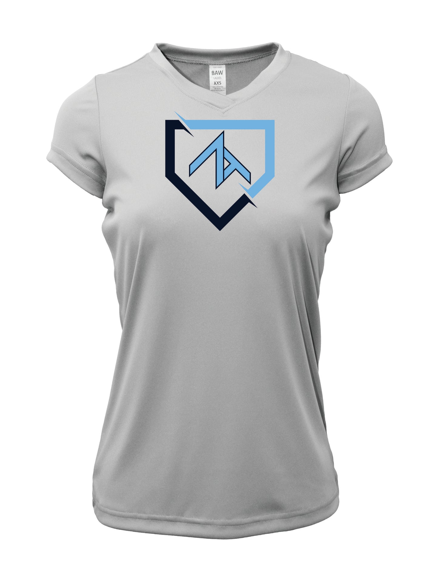 V-Neck Short sleeve "FRACTURED PLATE" Cotton T-shirt