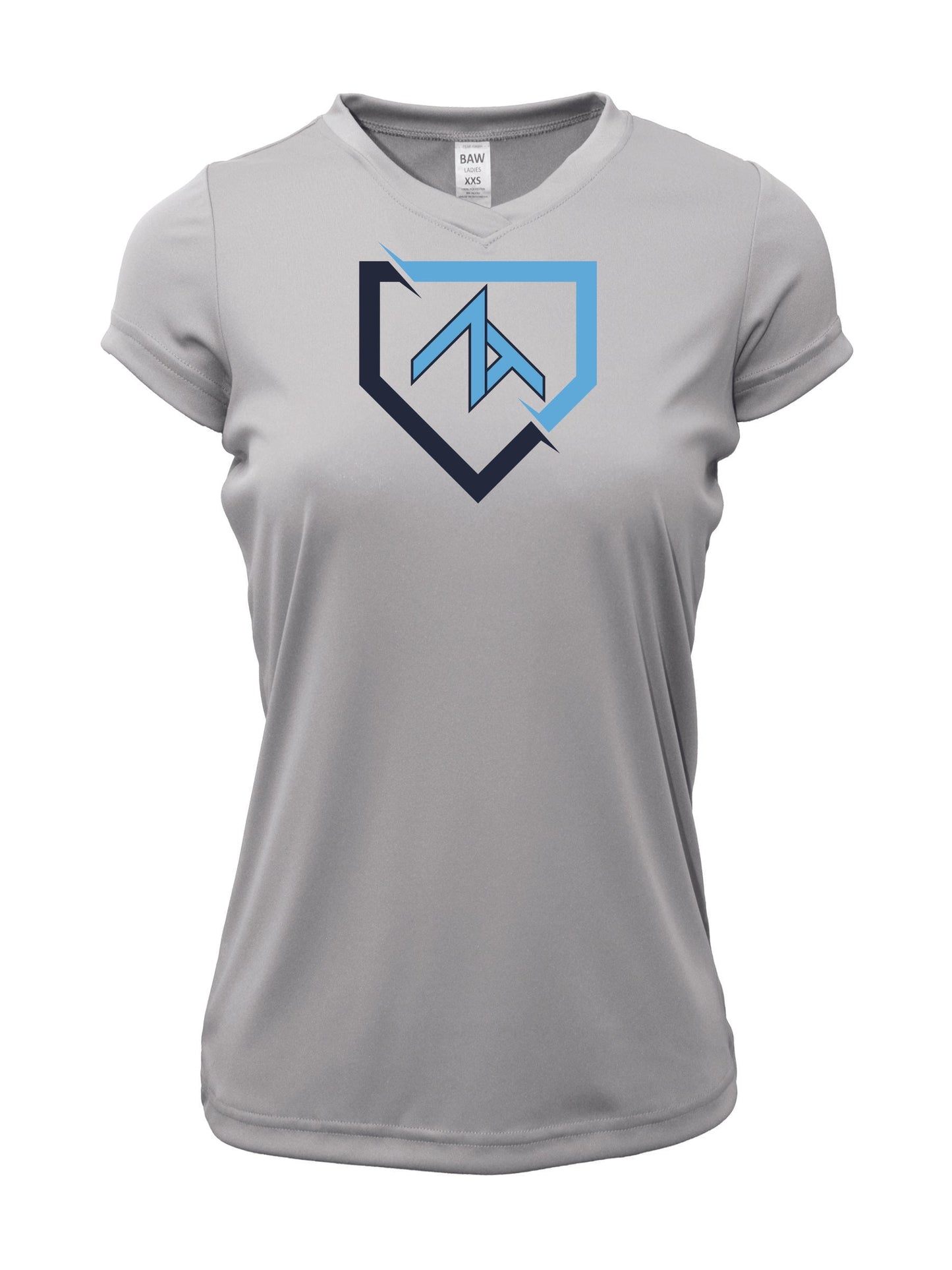 V-Neck Short Sleeve "FRACTURED PLATE" Dri-fit T-shirt