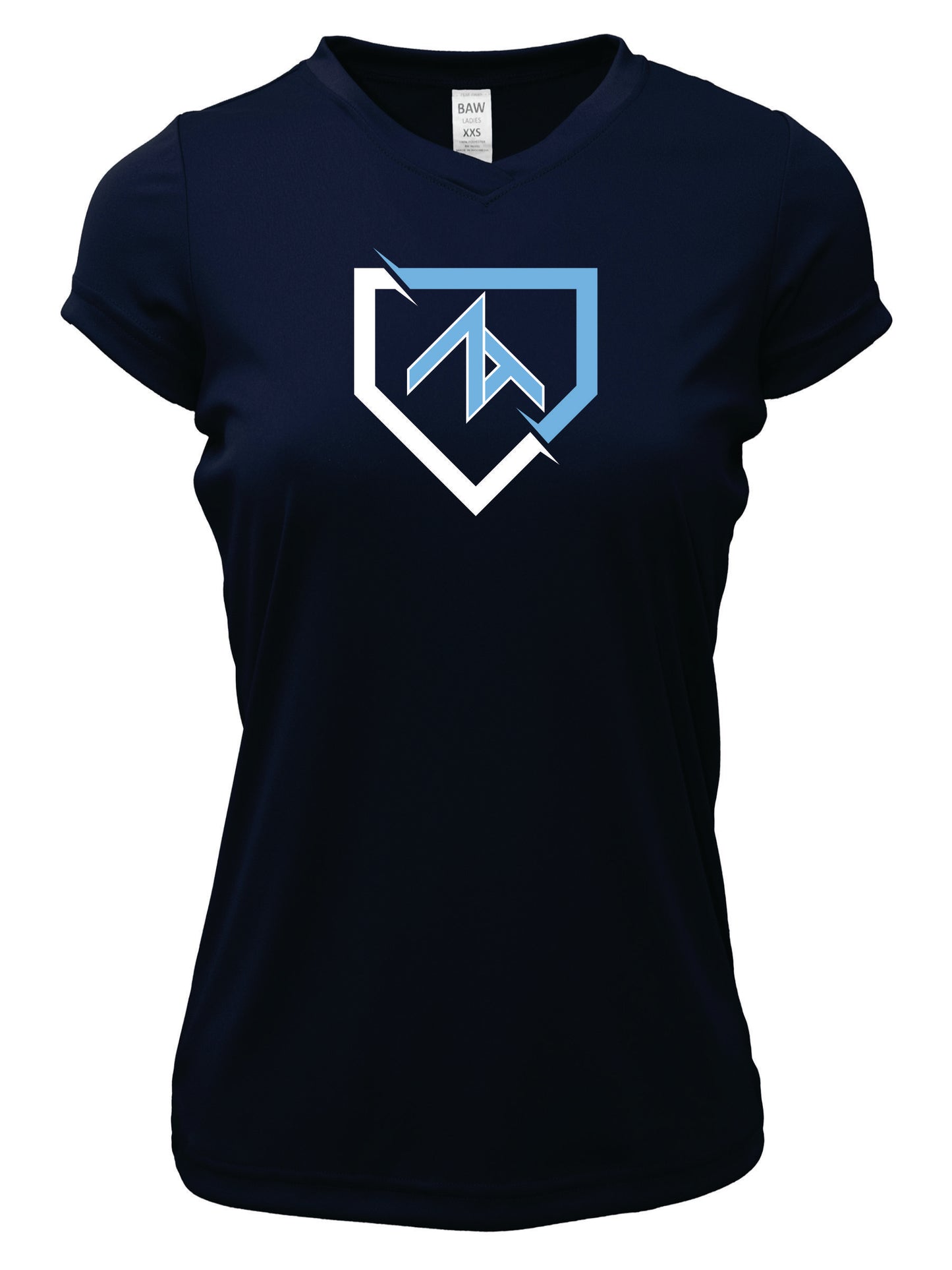 V-Neck Short sleeve "FRACTURED PLATE" Cotton T-shirt