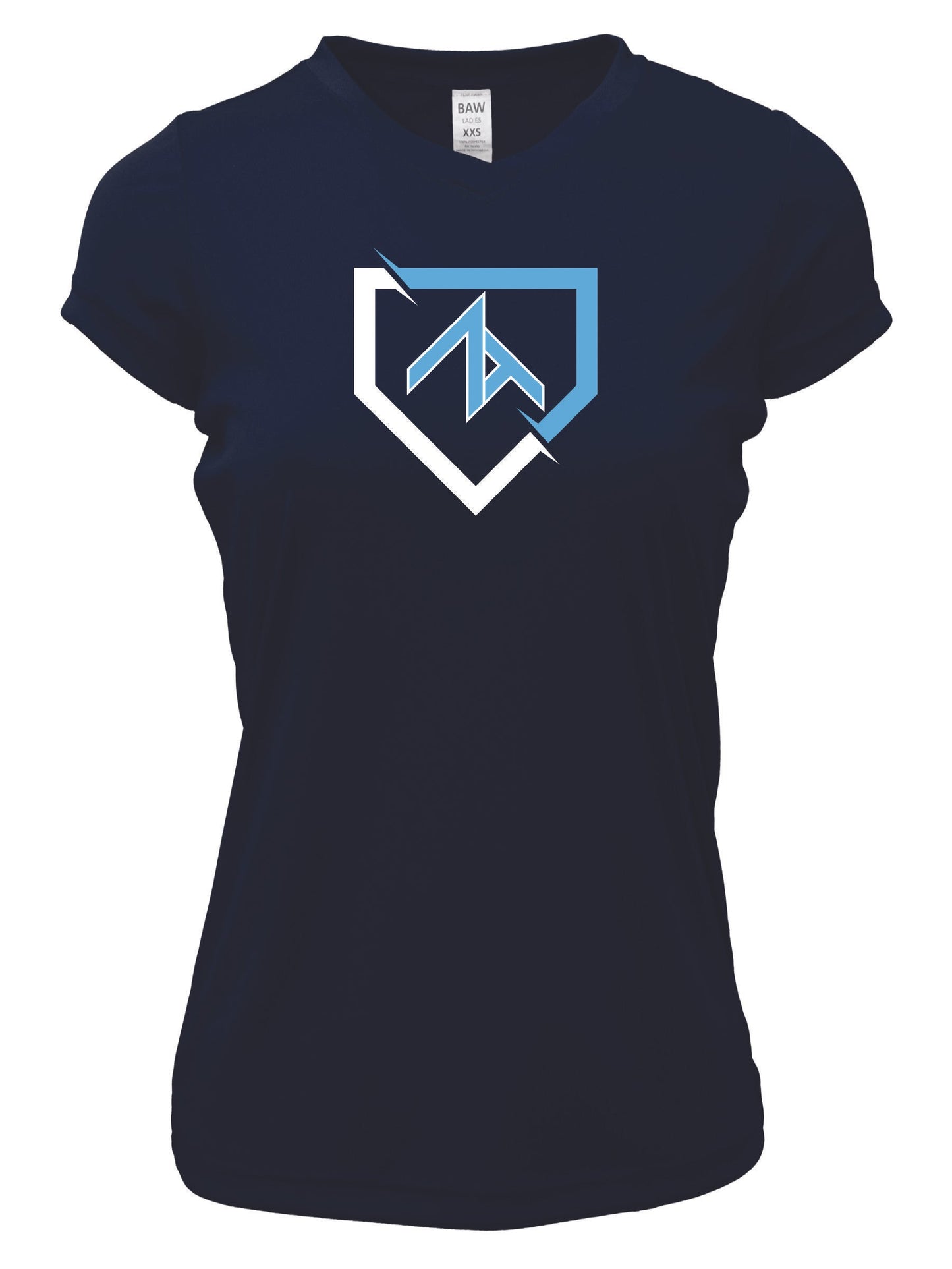 V-Neck Short Sleeve "FRACTURED PLATE" Dri-fit T-shirt