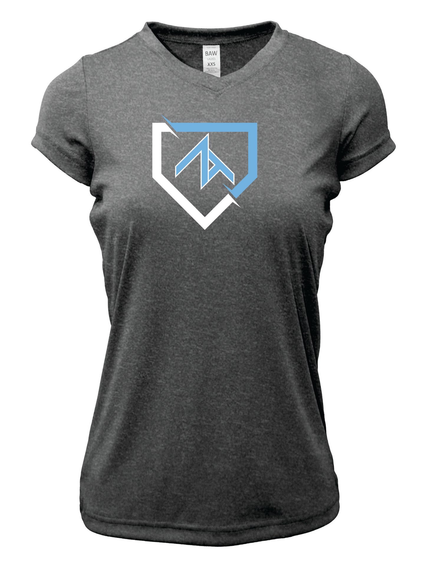 V-Neck Short sleeve "FRACTURED PLATE" Cotton T-shirt