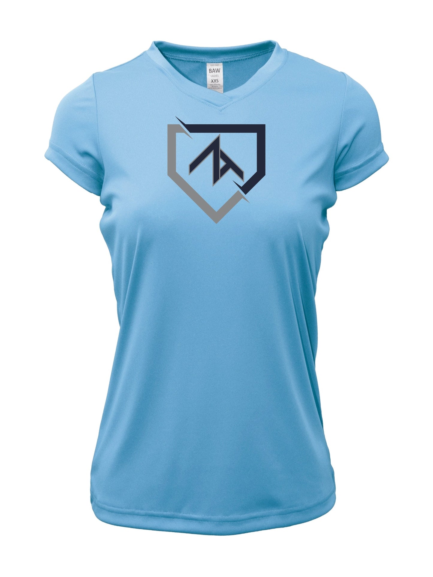 V-Neck Short Sleeve "FRACTURED PLATE" Dri-fit T-shirt