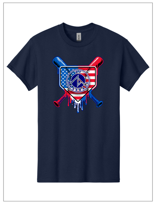 Short Sleeve "ZT Drip Flag" Cotton T-Shirt