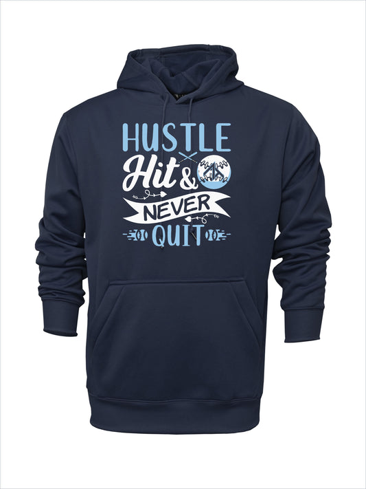 Long-sleeve "ZT HUSTLE" Polyester Hoodie