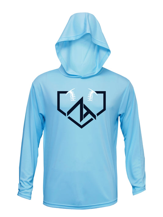 ZT Home Plate Logo Dri-Fit Hooded T-shirt