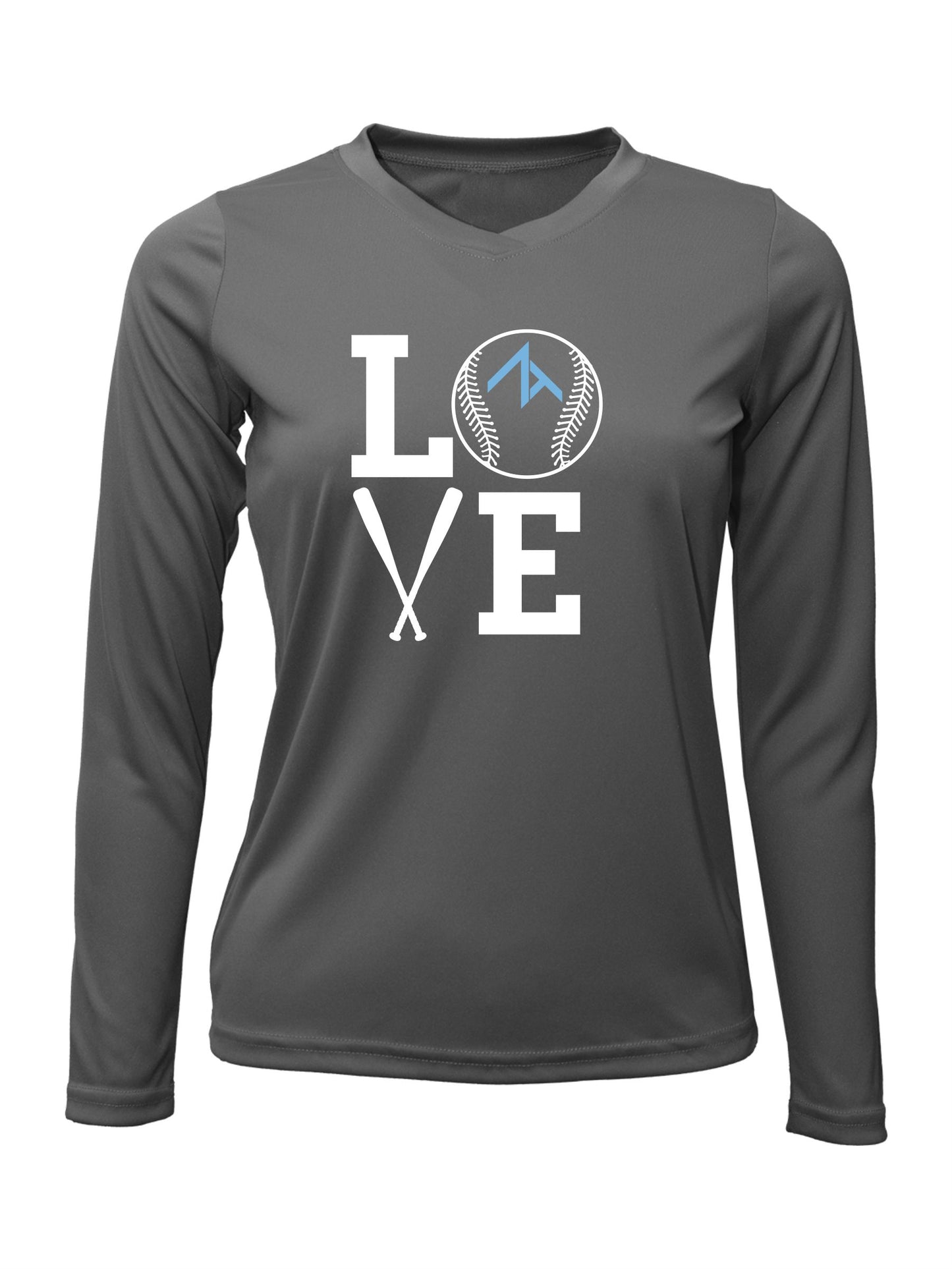 V-Neck Long sleeve "LOVE" Dri-Fit T-shirt