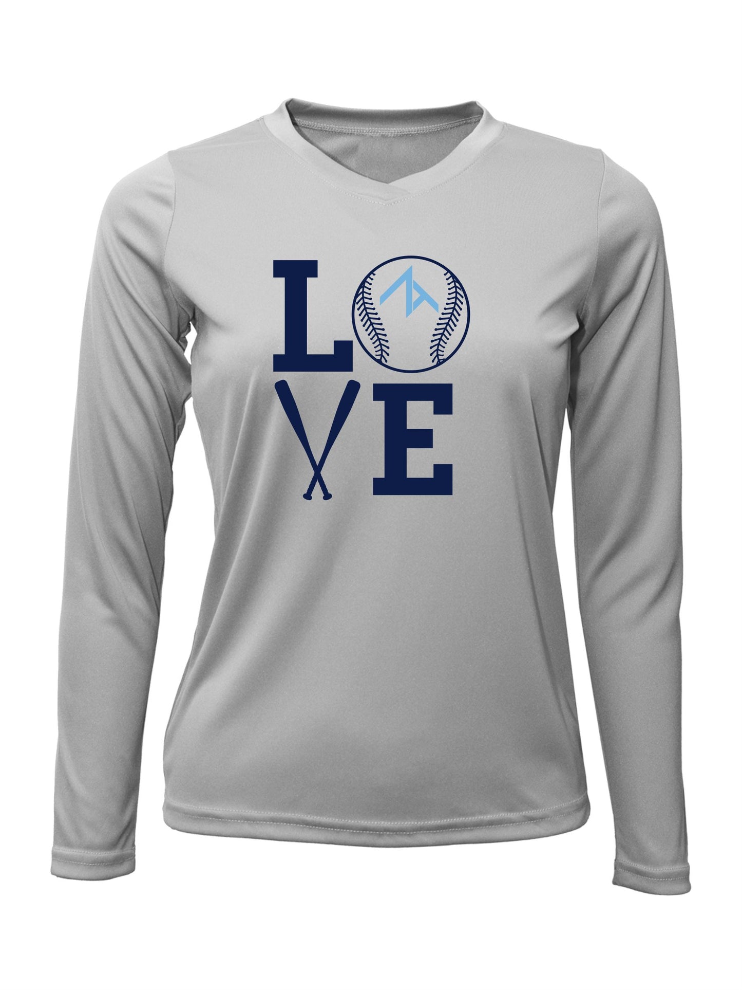 V-Neck Long sleeve "LOVE" Dri-Fit T-shirt