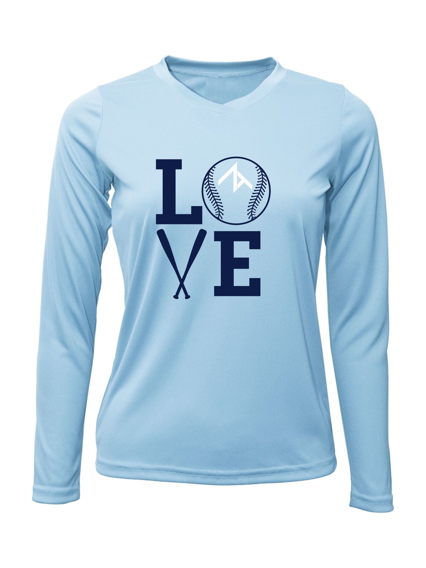 V-Neck Long sleeve "LOVE" Dri-Fit T-shirt