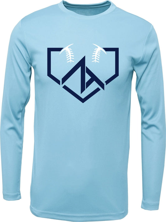 Long Sleeve "ZT HOME PLATE" Logo Cotton T-shirt