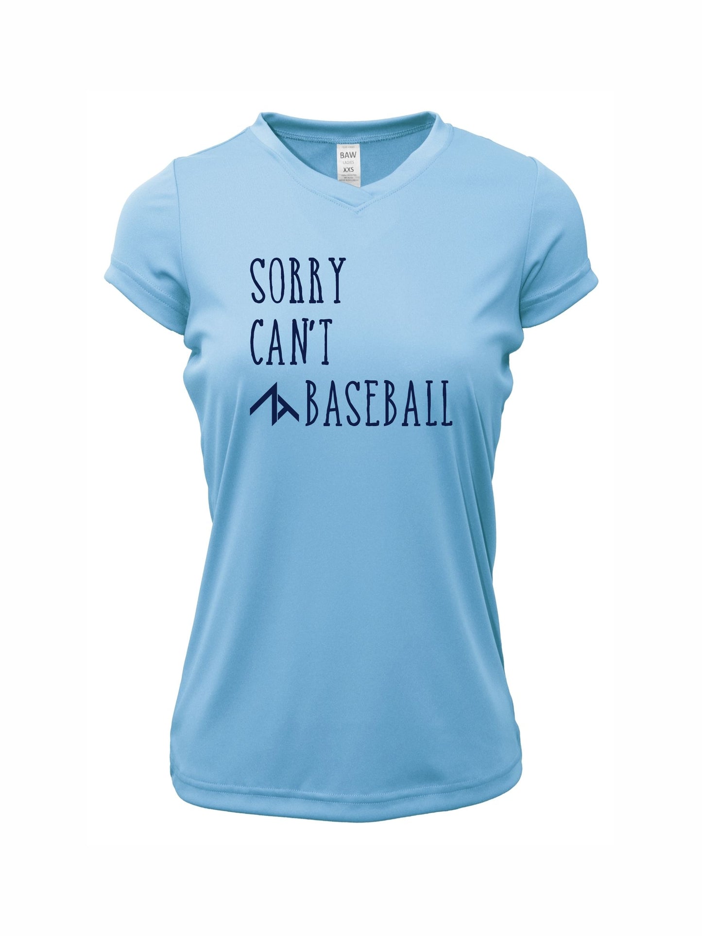 V-Neck Short Sleeve "SORRY CAN'T" Dri-Fit T-shirt