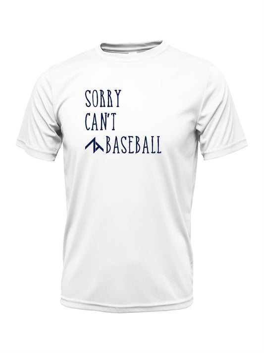 Short Sleeve "SORRY CAN'T" Cotton T-shirt