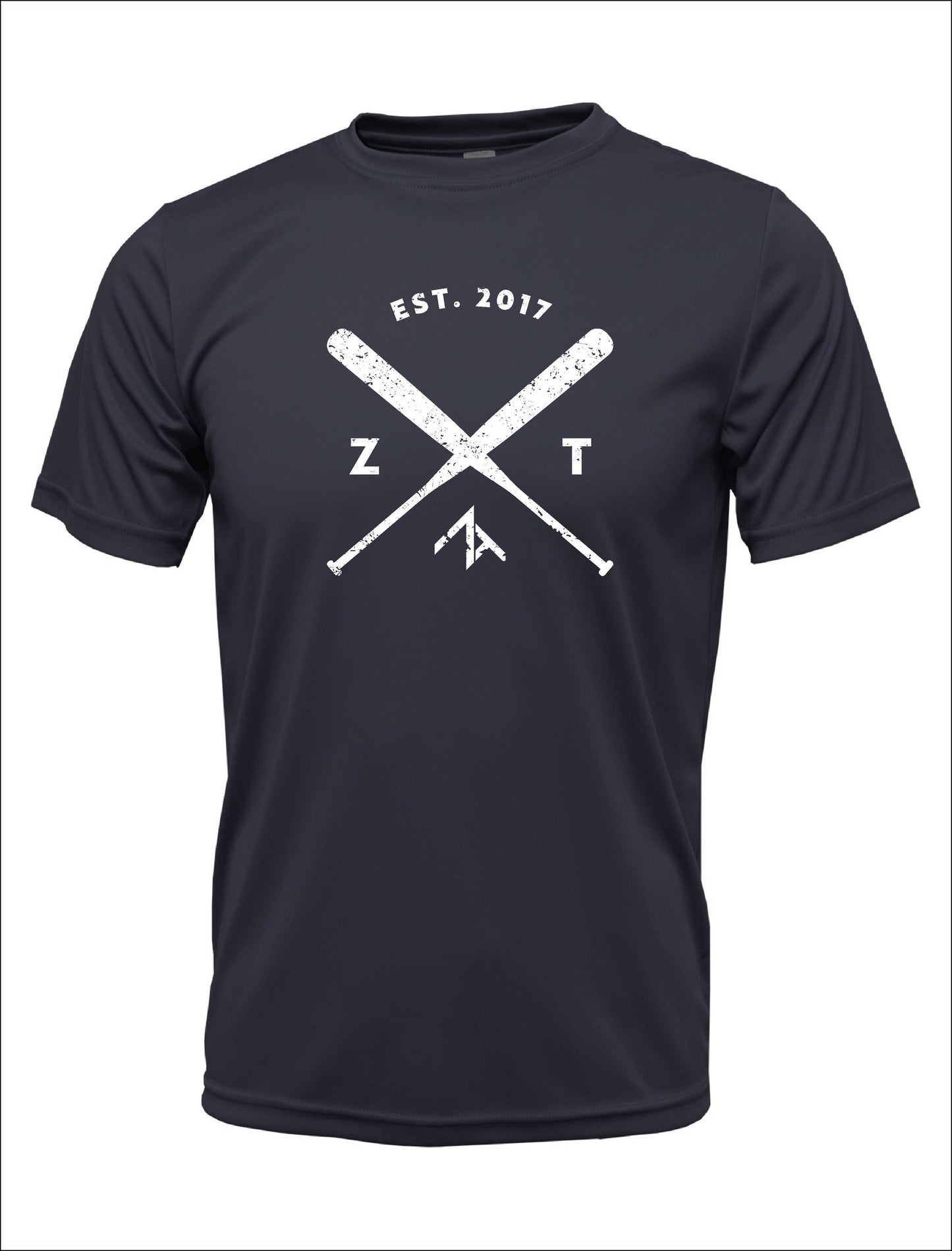 Short Sleeve "CROSSED BATS" Dr-Fit T-Shirt