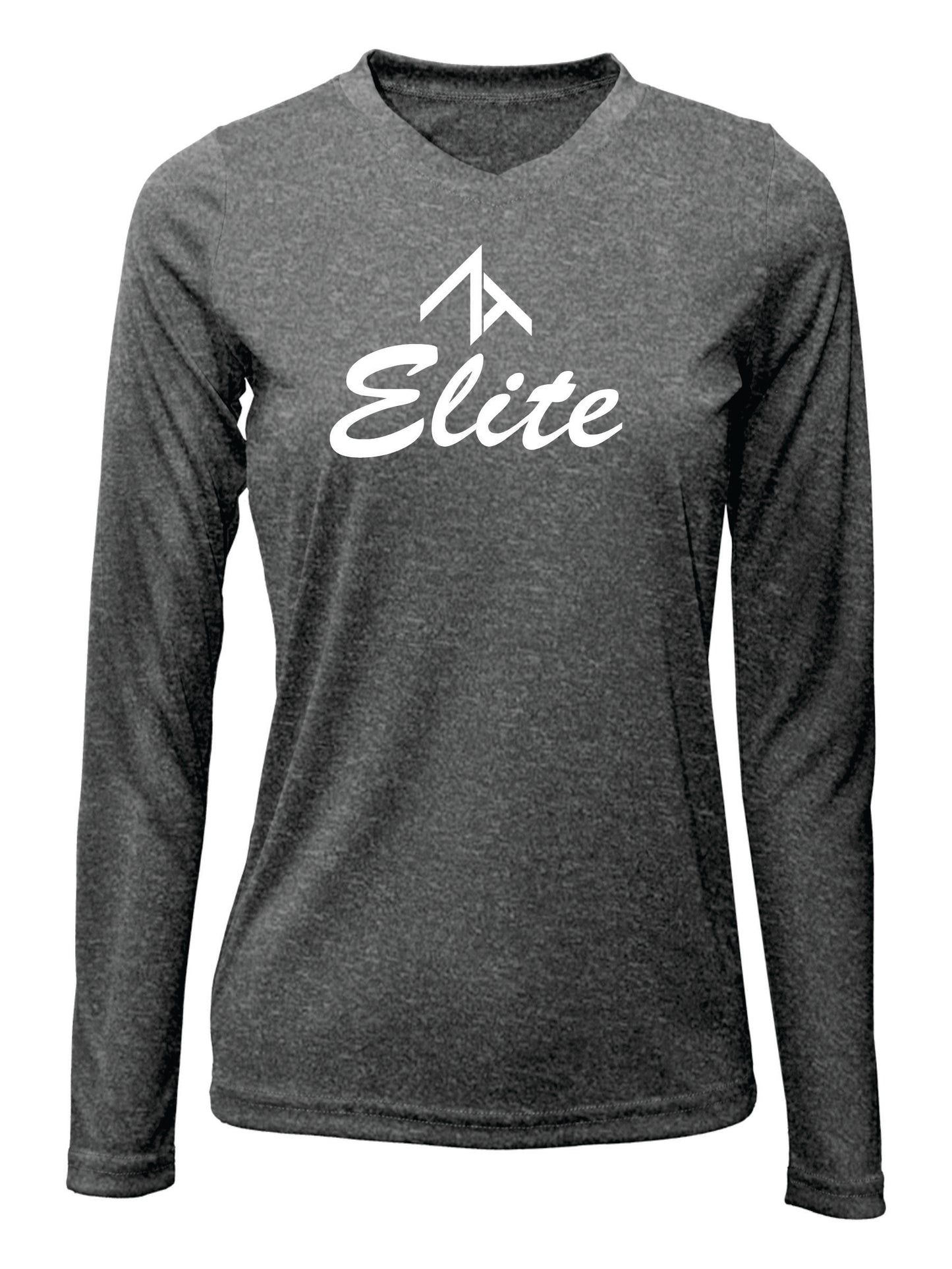 V-Neck Long Sleeve "CENTERED ELITE" Dri-Fit T-shirt