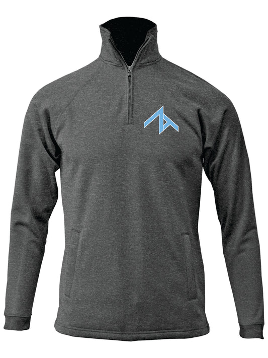 1/4 Zip-up Sweatshirt With Front Pocket